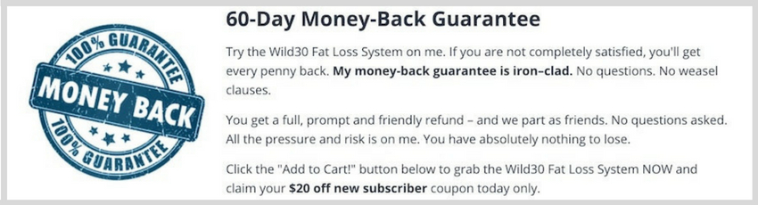 money back guarantee for sales page