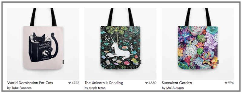 society6 online business ideas for artists