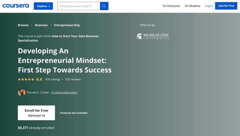 Developing-An-Entrepreneurial-Mindset-First-Step-Towards-Success-Coursera